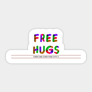 Free Hugs (color) Sticker